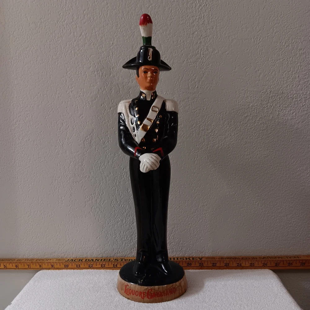 Ceramic Soldier Figurine with Black Uniform